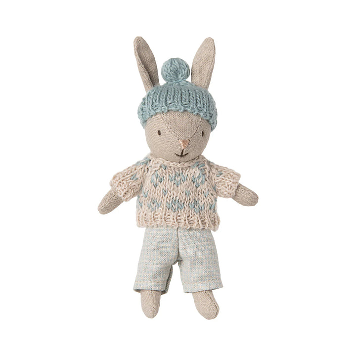 Maileg Winter rabbit Micro Sand Mint