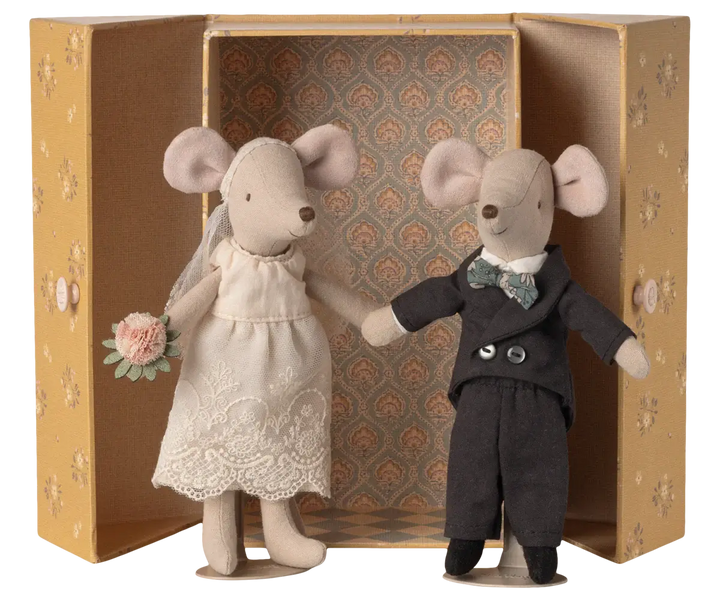 Maileg Wedding mice couple in box Mum and Dad