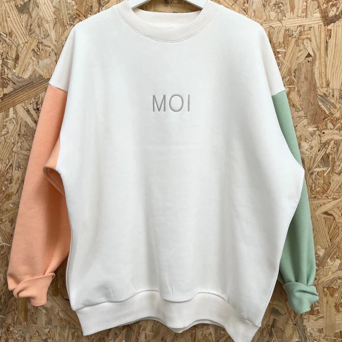 Mini & Moi: Colour Block Mama Sweater - Matching Kids + Adults Clothing at Acorn & Pip
