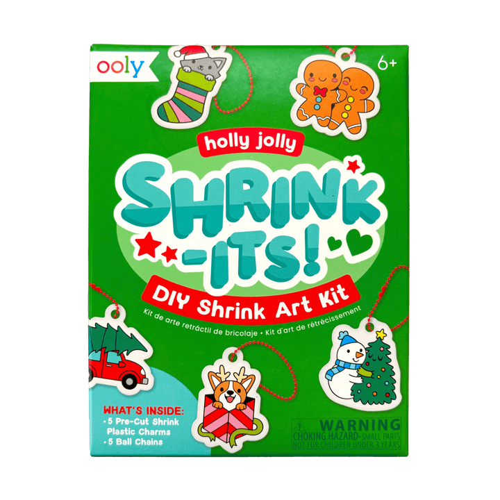 Ooly Holly Jolly Mini Shrink-Its DIY art kit