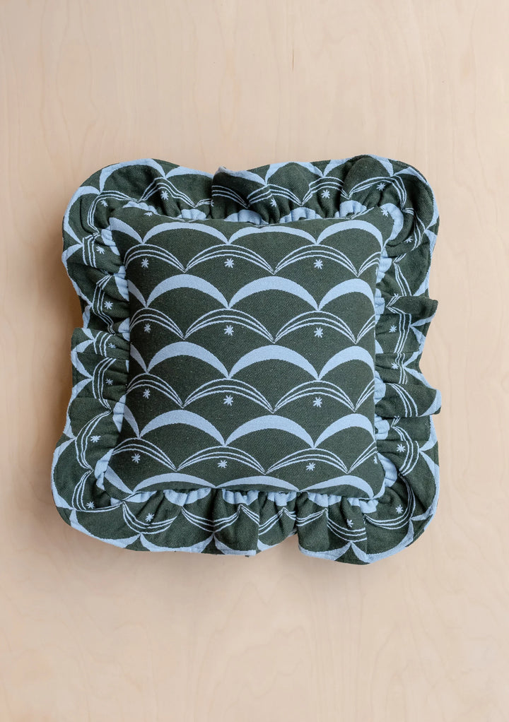 TBCo: Cotton Cushion Cover in Green Circus
