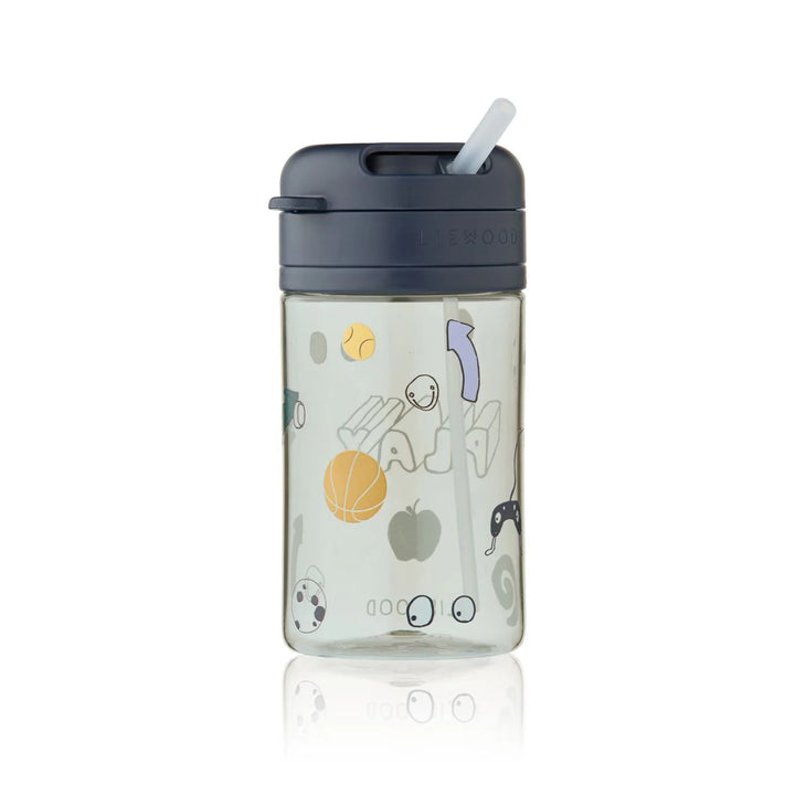 Liewood Pavia tritan straw cup for kids in Dusty Peppermint, perfect for joyful sipping on the go.