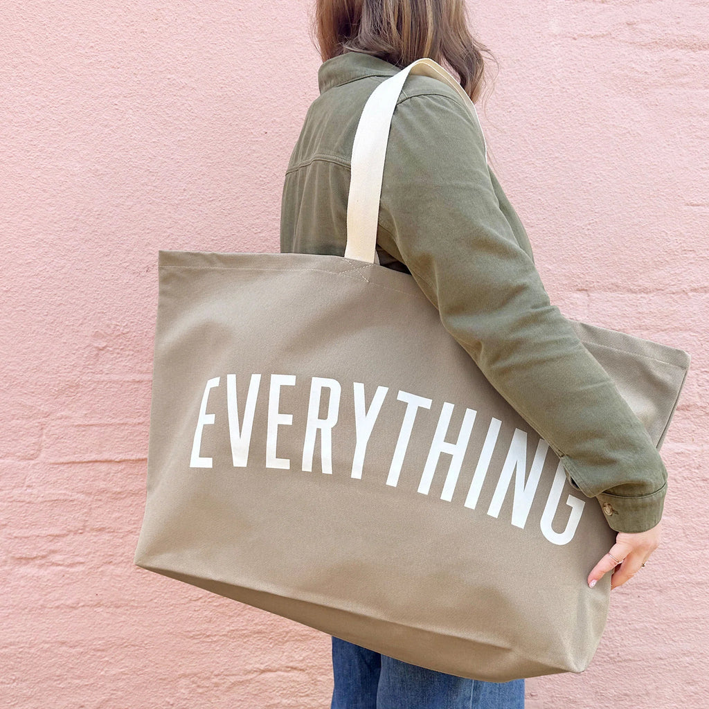 Alphabet Bags: Everything - Stone REALLY Big Bag - Acorn & Pip_Alphabet Bags