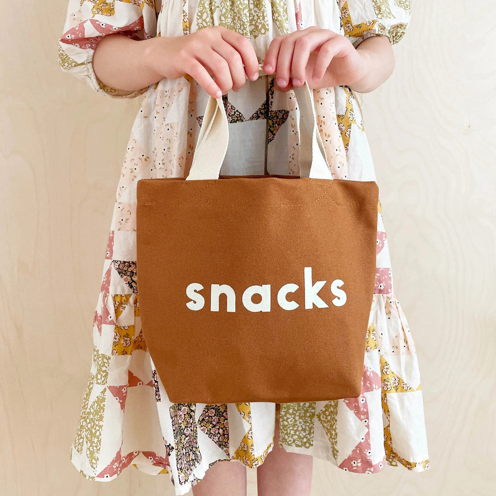 Alphabet Bags: Little - Snacks Bag - Tan - Acorn & Pip_Alphabet Bags