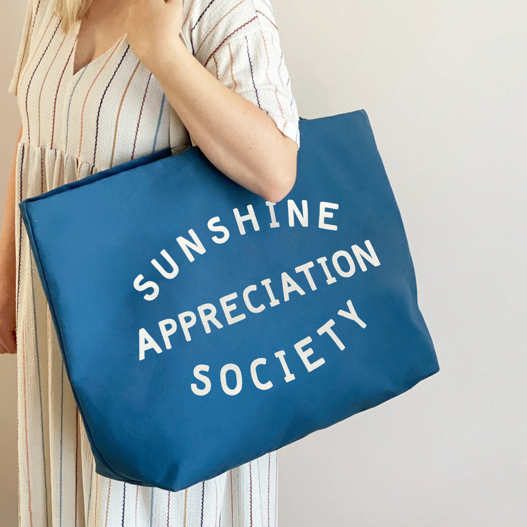 Alphabet Bags: Sunshine Appreciation Society - Ocean Blue REALLY Big Bag - Acorn & Pip_Alphabet Bags