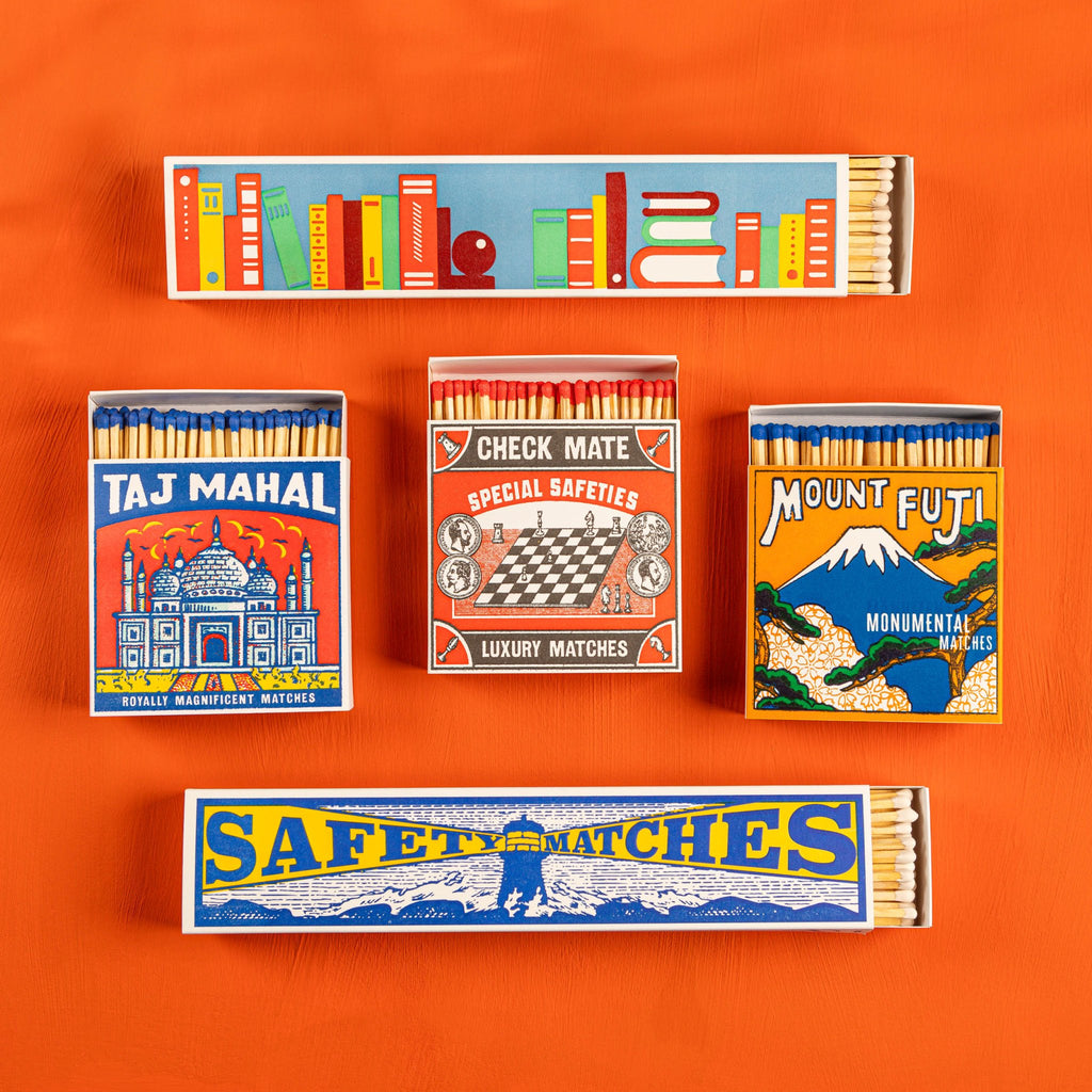 Archivist: Square Matchbox Matches - Lighthouse Long Matches - Acorn & Pip_Archivist