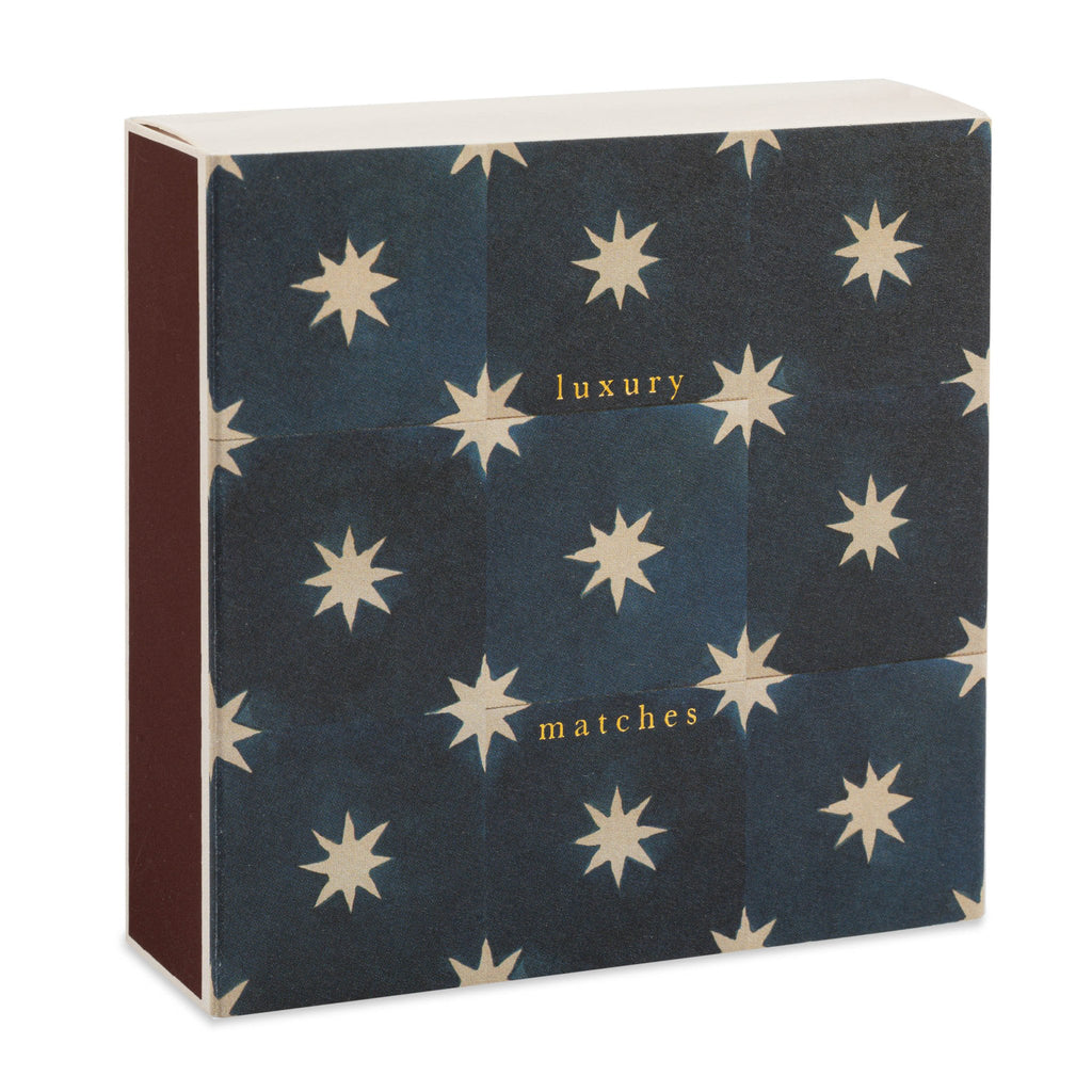 Archivist: Square Matchbox Matches - Navy Star Tile by Wanderlust Paper Co. - Acorn & Pip_Archivist