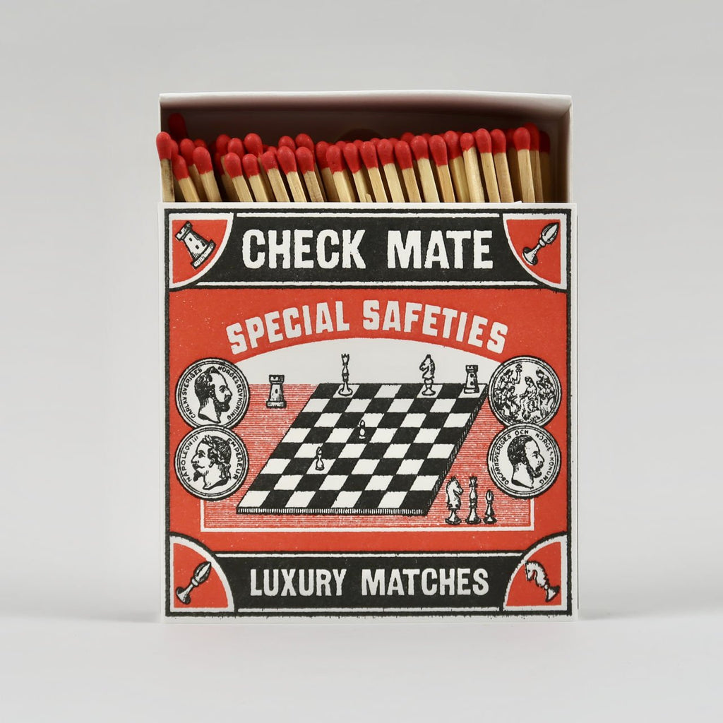 Archivist: Square Matchbox Matches - The Check Mate - Acorn & Pip_Archivist