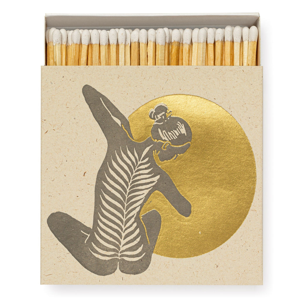 Archivist: Square Matchbox Matches - Yoga - Acorn & Pip_Archivist