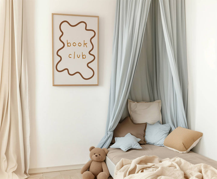 Autumn's Corner: Book Club - Wavy Edition - Fine Art Print - Acorn & Pip_Autumns Corner