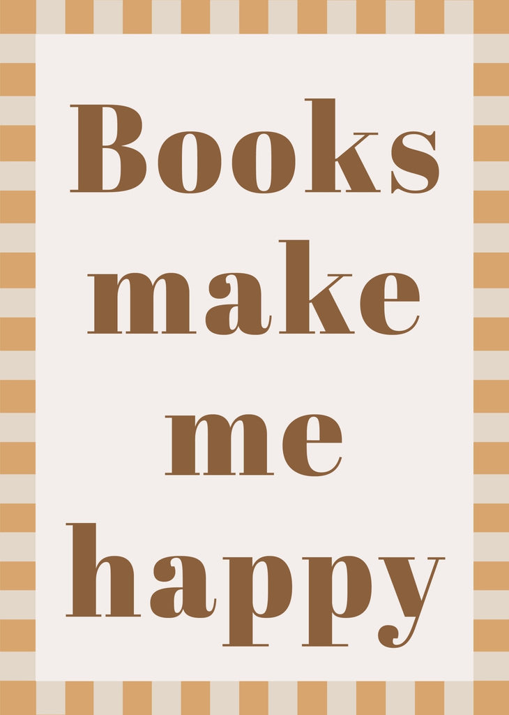 Autumn's Corner: Books Make Me Happy - Checkerboard Edition - Acorn & Pip_Autumns Corner