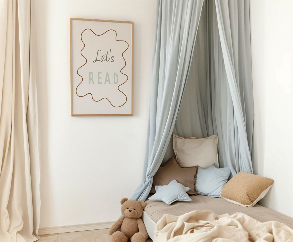 Autumn's Corner: Let's Read - Wavy Edition - Fine Art Print - Acorn & Pip_Autumns Corner