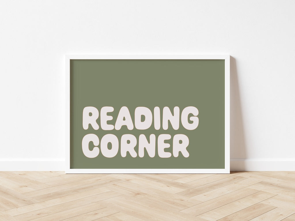 Autumn's Corner: Reading Corner - Fine Art Print - Acorn & Pip_Autumns Corner