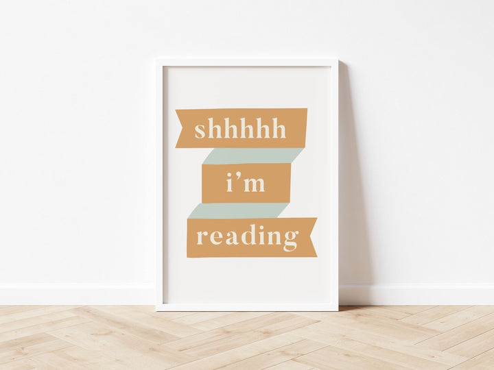 Autumn's Corner: Shhhh I'm Reading - Fine Art Print - Acorn & Pip_Autumns Corner