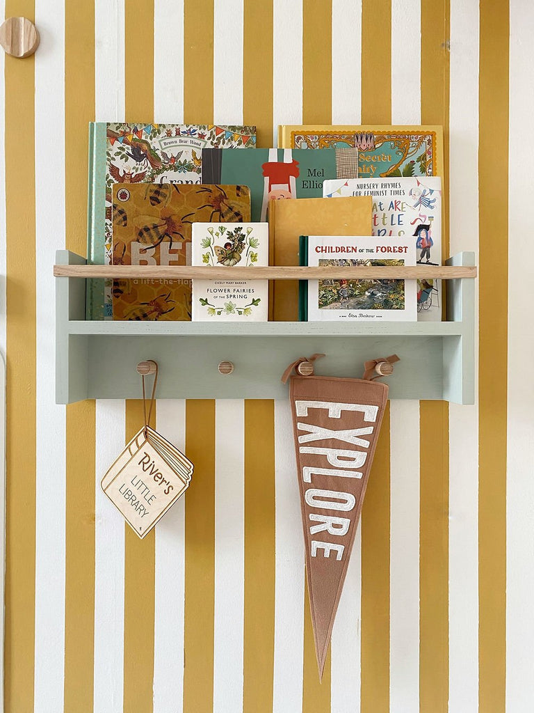 Autumn's Corner - The Colour Pop Peg Rail Bookshelf - Acorn & Pip_Autumns Corner