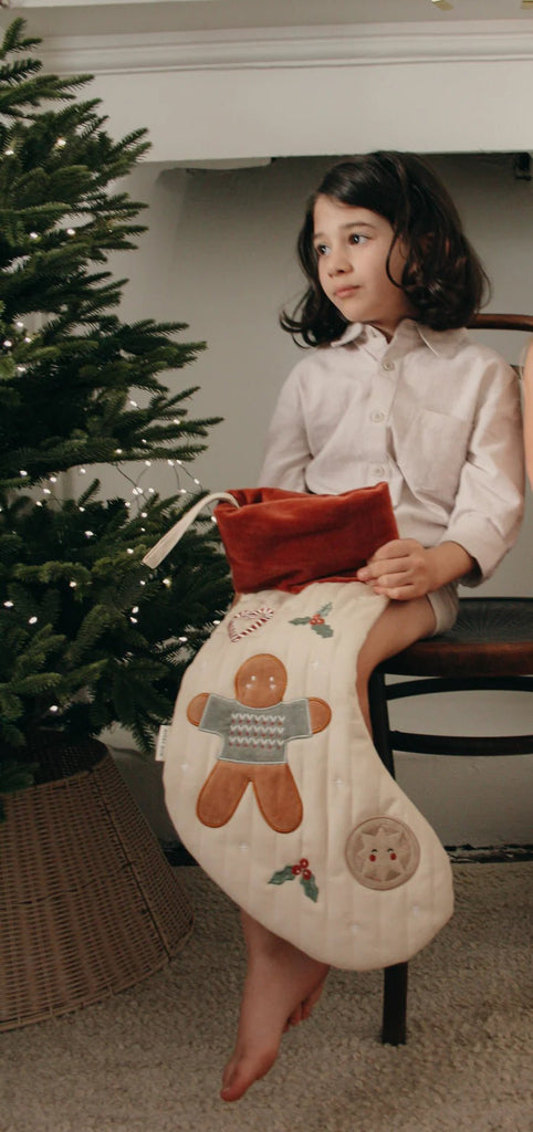 Avery Row: Christmas Stocking - Gingerbread - Acorn & Pip_Avery Row