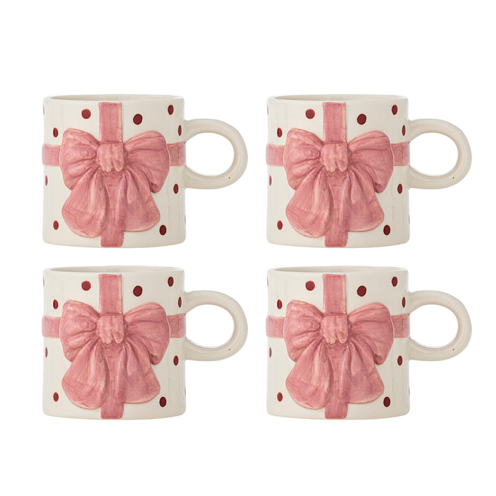 Bloomingville Bowie rose mugs set of 4
