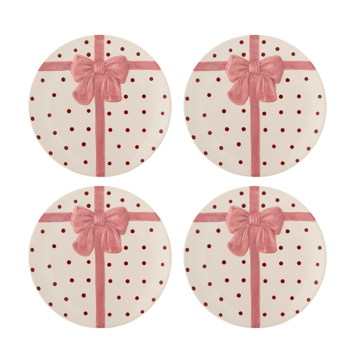 Bloomingville Bowie rose plates set of four