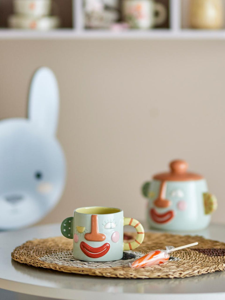 Bloomingville: Sylvie Cup - Blue (Face) - Acorn & Pip_Bloomingville