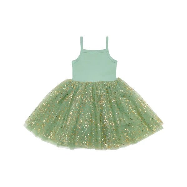 Bob & Blossom: Green Sparkle Tutu Dress - Acorn & Pip_Bob & Blossom