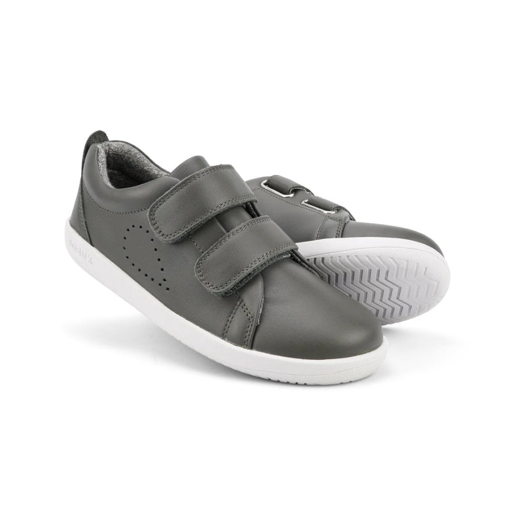 Bobox: Kid+ Grass Court Trainers - Smoke Grey - Acorn & Pip_Bobux