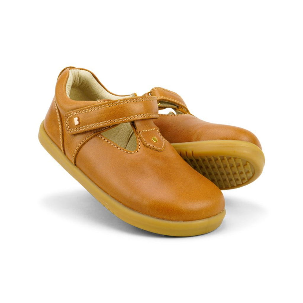 Bobux: I - Walk Louise T - Bar Shoes - Caramel - Acorn & Pip_Bobux