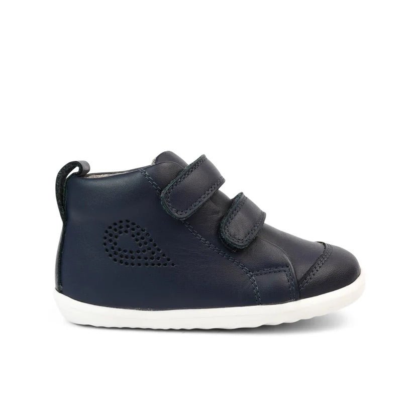 Bobux: Step - Up Grass Court High Velcro Trainers - Navy - Acorn & Pip_Bobux