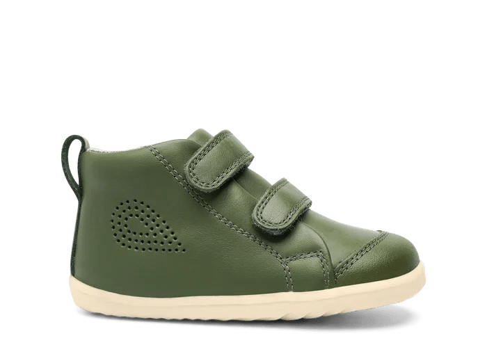 Bobux: Step - Up Hi Court Trainers - Forest Green - Acorn & Pip_Bobux