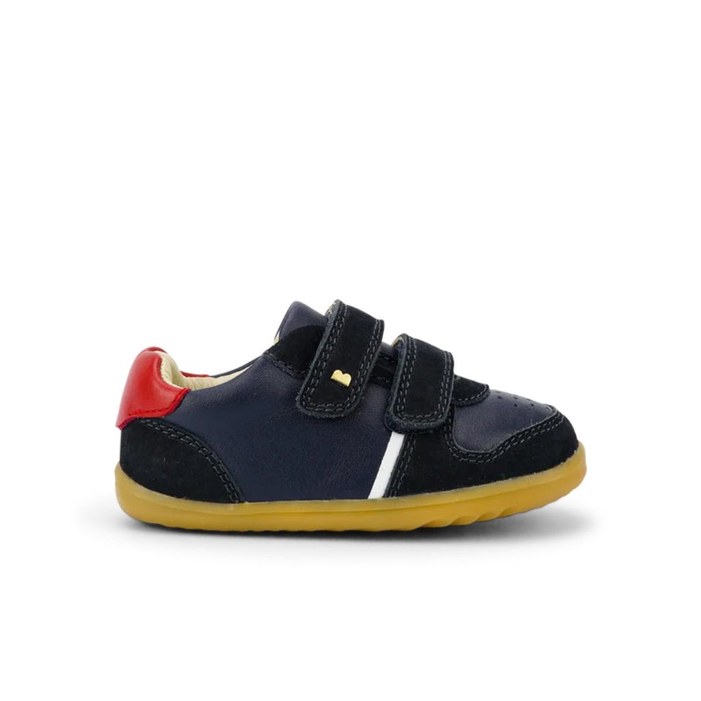 Bobux: Step - Up Riley Trainer - Navy + Red - Acorn & Pip_Bobux