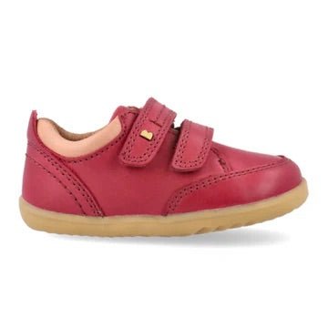 Bobux: Step - Up Timber Low Velcro Trainers - Cranberry - Acorn & Pip_Bobux