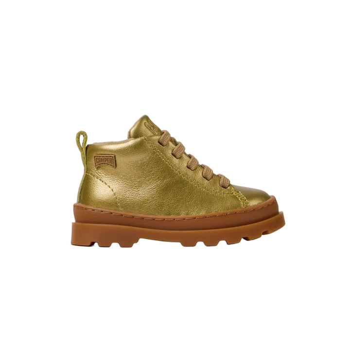 Camper Brutus First Walker Leather Ankle Boots – Gold