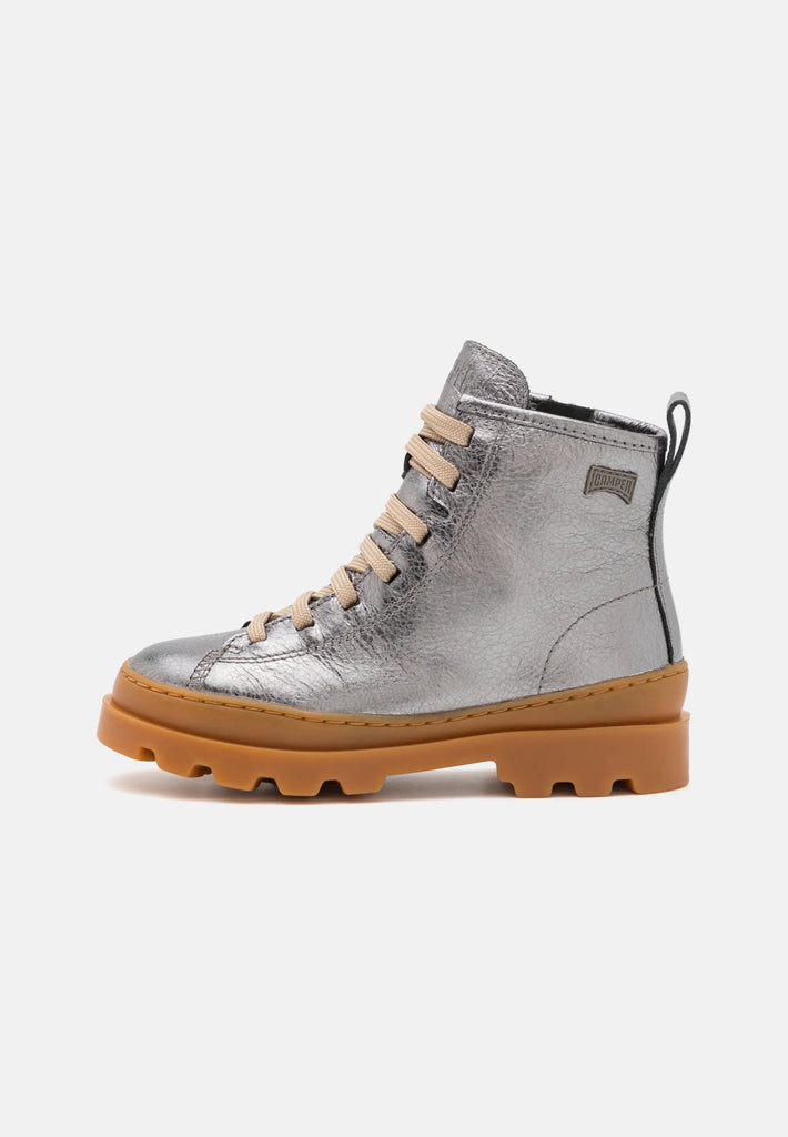 Camper: Brutus - Silver Boot / Lace - up - Acorn & Pip_Camper