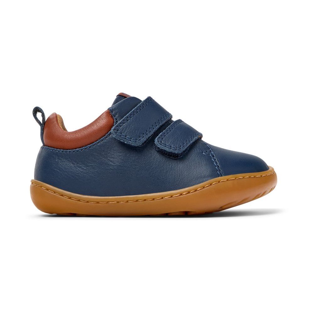 Camper: Peu Cami Velcro - Blue / Brown - Acorn & Pip_Camper