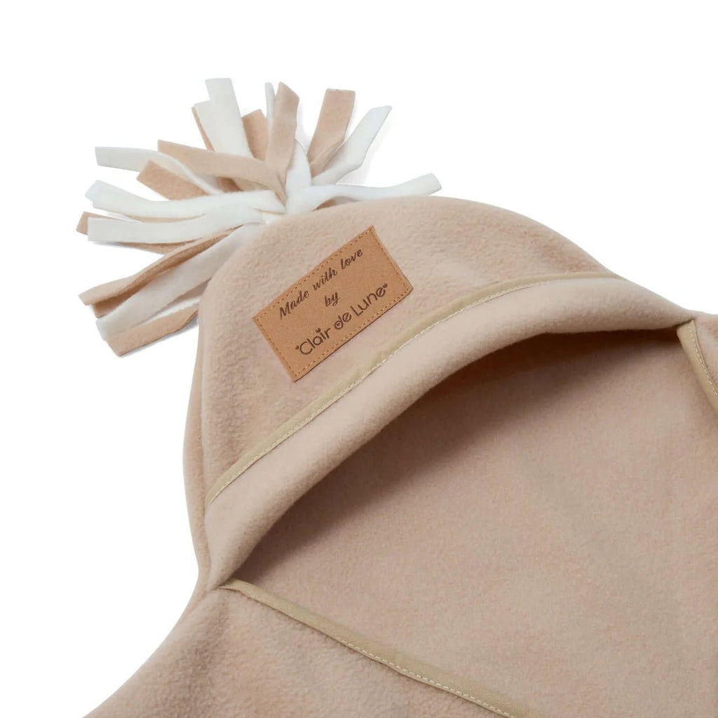 Clair de Lune: Star Fleece Baby Wrap Blanket (6 - 12 months) Beige - Acorn & Pip_Clair de Lune