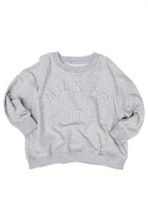 Claude & Co: Eden Milking It Sweat - Grey Marl - Acorn & Pip_Claude & Co