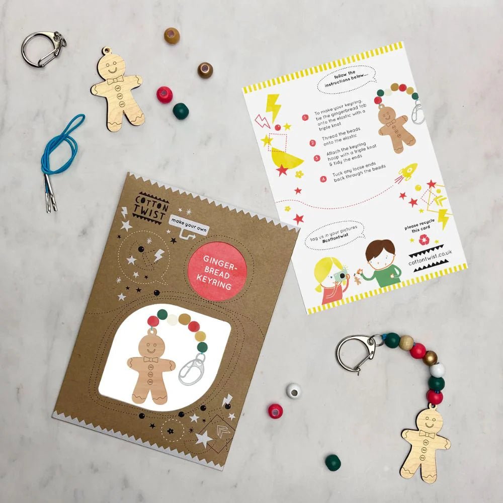 Cotton Twist: Gingerbread Keyring - Acorn & Pip_Cotton Twist