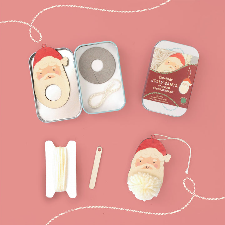 Pom Pom Santa decoration kit