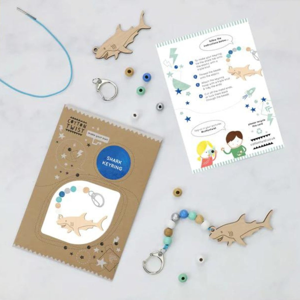 Cotton Twist: Make Your Own Shark Keyring Kit - Acorn & Pip_Cotton Twist