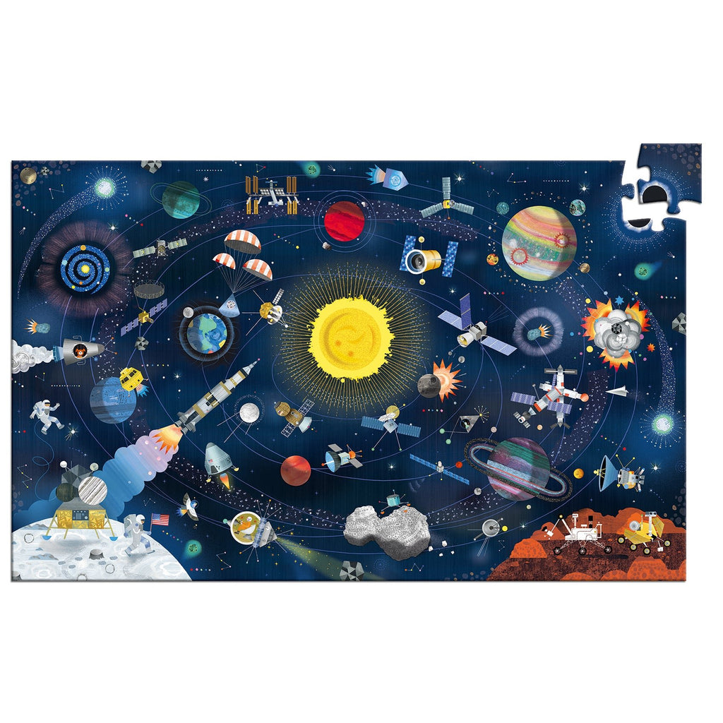 Djeco: Observation Puzzle - Space (200 Pieces) - Acorn & Pip_Djeco