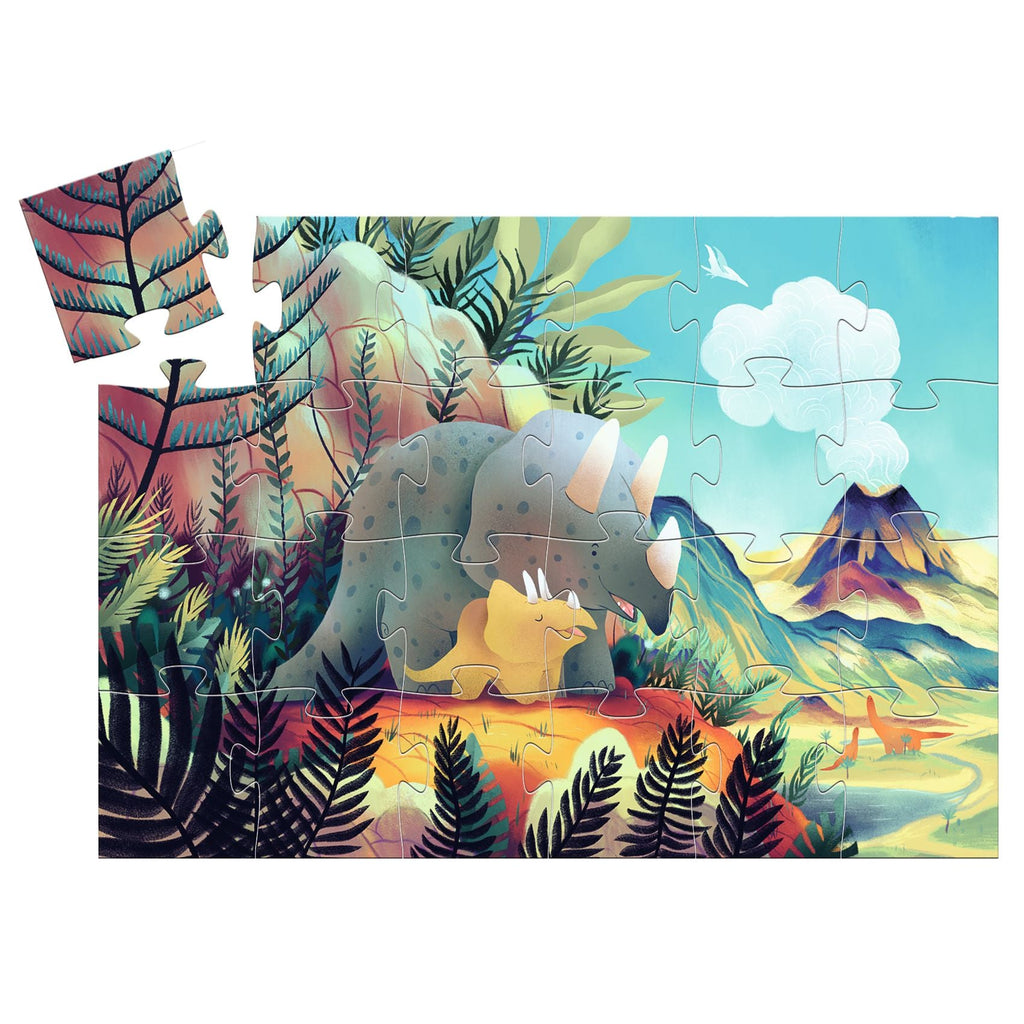 Djeco: Teo the Dino Puzzle - 24 Pcs - Acorn & Pip_Djeco