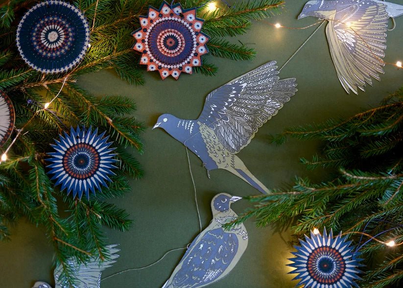 East End Press: Turtle Doves Sewn Garland - Acorn & Pip_East End Press