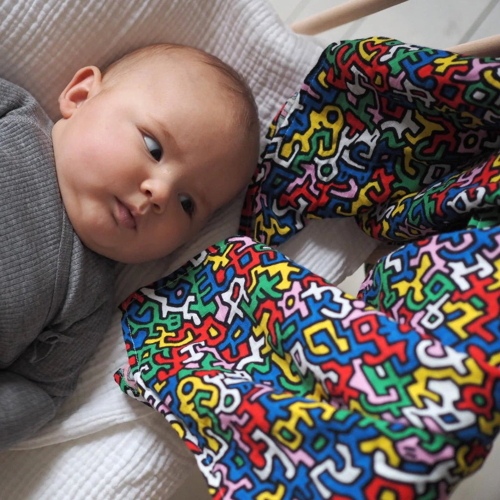 ETTA LOVES x KEITH HARING XL 'BRAZIL' MUSLIN - for 5+ month old babies - Acorn & Pip_Etta Loves