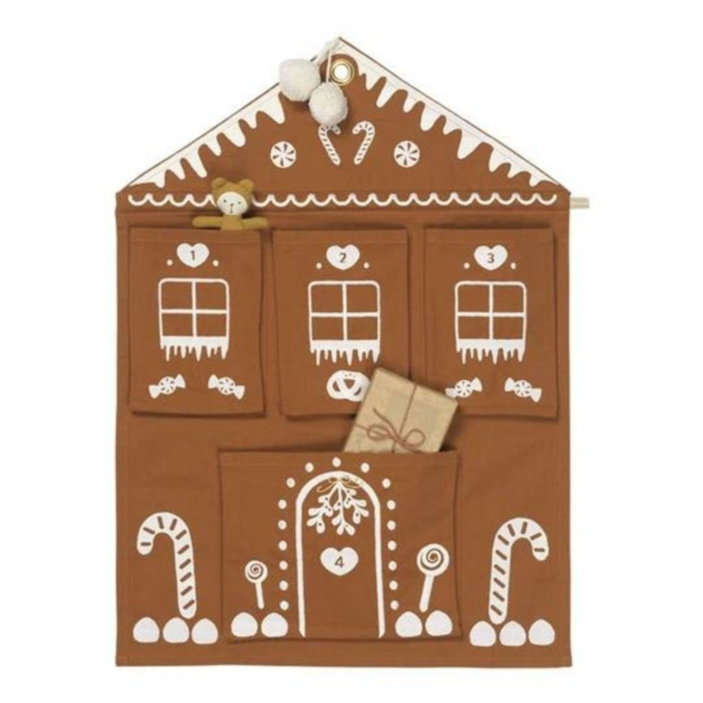 Fabelab: Christmas Wall Advent Calendar - Gingerbread House Embroidery - Acorn & Pip_Fabelab