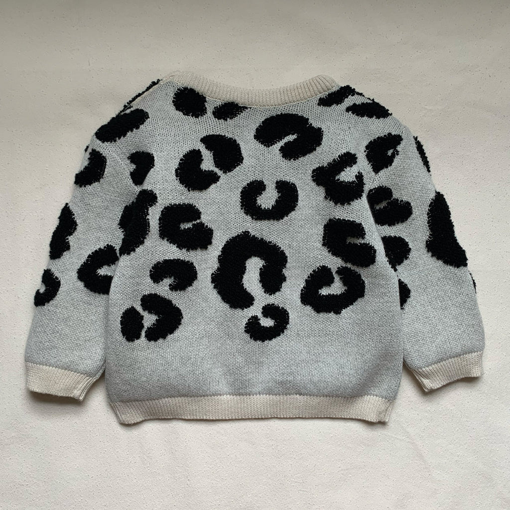 Fable & Bear: Leopard Print - Knitted Kids Jumper - Acorn & Pip_Fable & Bear