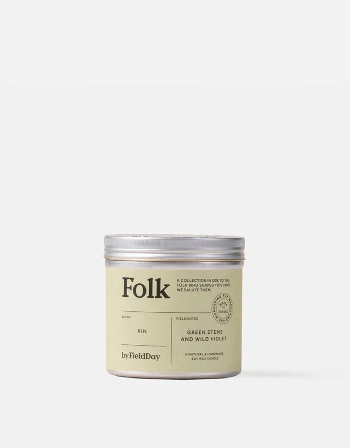 FieldDay: Folk Tin Soy Candle - Kin - Acorn & Pip_FieldDay