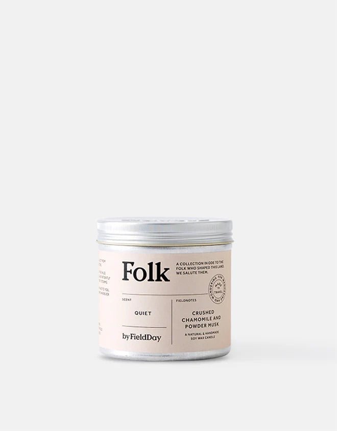 FieldDay: Folk Tin Soy Candle - Quiet - Acorn & Pip_FieldDay