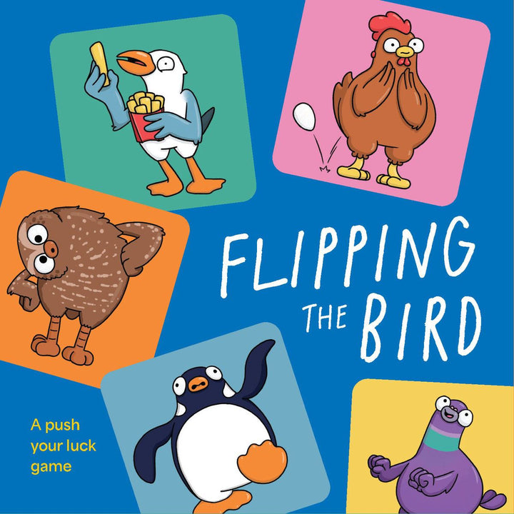 Flipping the Bird card game cover with illustrated birds