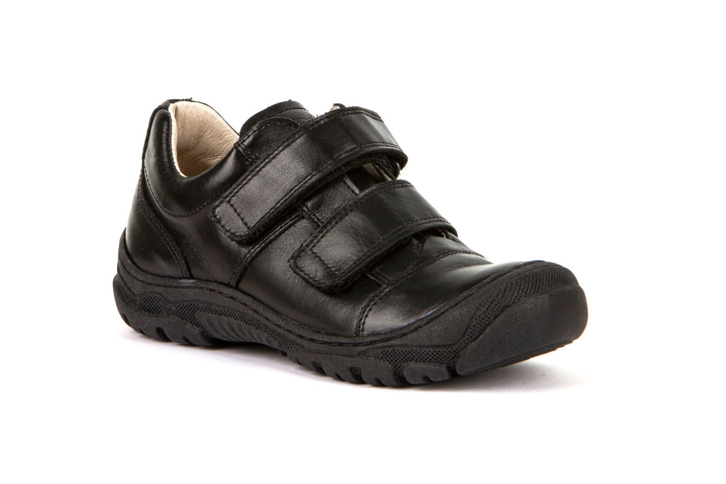 Froddo: Leo Velcro School Shoes - Black Leather - Acorn & Pip_Froddo