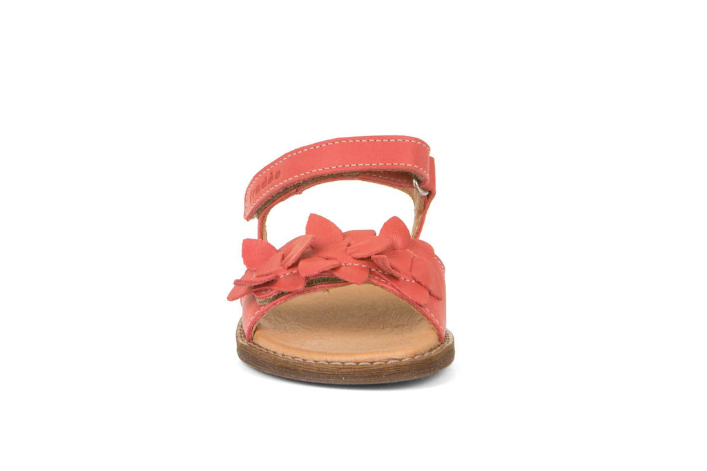 Froddo: Lore Flowers Girls Summer Sandals - Coral Leather - Acorn & Pip_Froddo