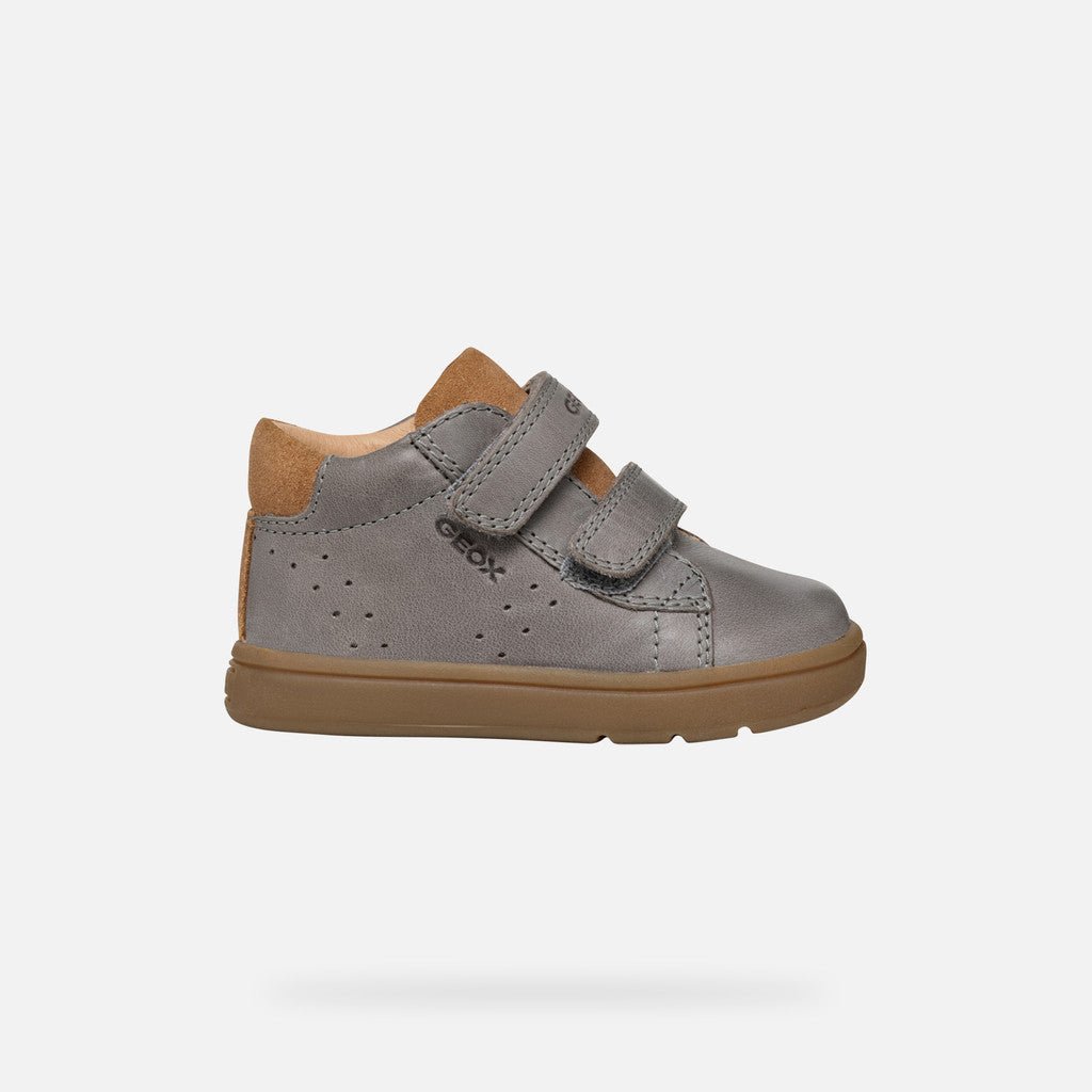 Geox: Biglia - Grey / Navy - Boys Velcro Boots - Acorn & Pip_Geox